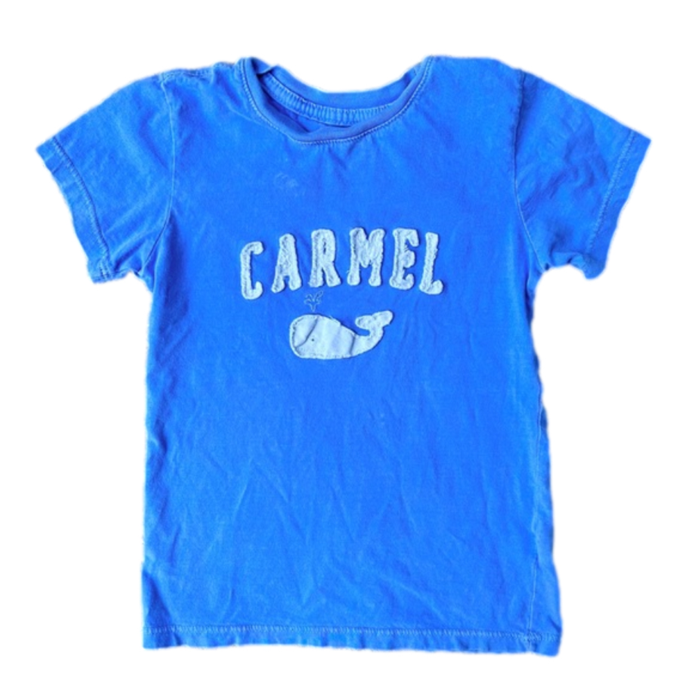 Carmel California TShirt boy girl size xsmall 4T blue white whale